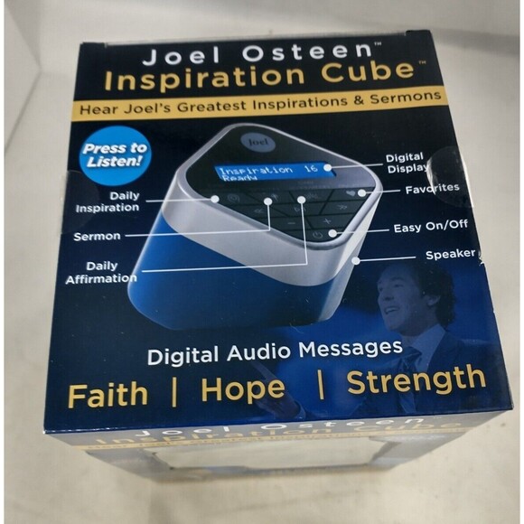 Joel Osteen Inspiration Audio Cube With Sermons and Affirmations New In Box - Picture 8 of 15